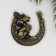 Horseshoe with a dragon in the box "Wealth in the New Year", 3.5 x 3.5 cm