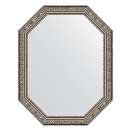 Mirror in the baguette frame, vignette aged silver 56 mm, 55x70 cm