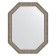 Mirror in the baguette frame, vignette aged silver 56 mm, 55x70 cm