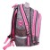 School backpack 40x33x15cm, ergonomic back, Across 410, gray/pink