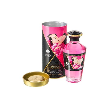 Shunga Raspberry Feeling massage, warming up, with raspberry aroma, 100 ml-1