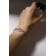 Bracelet with rhinestones "Zircon" Izvsk, circle, white color in silver, l = 15 cm