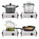 Electric tile KitFort KT-179, 1000 watts, 1 burner, white-black