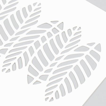 Plastic stencil "leaves" 16x24 cm-2