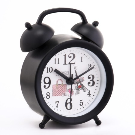 Clock - desktop an alarm clock, discrete move, D -8 cm, 8.5 x 12 cm, aa-1