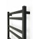 Electric towel Grois Bruno, 400x800 mm, 8 crossbars, lower, black