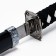 Souvenir weapon "Katana NAO" 77cm, black gloss, on a stand