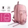 Backpack, lightning department, 2 outer pockets, 2 side pockets, pink color