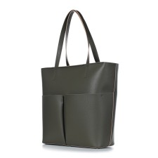 Female bag, artificial leather, 44x12.5x34 cm, olive