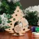 Souvenir "Christmas tree with a snowflake" on a stand