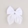 Hair bow White School "Cat" on the elastic band, 10x12 cm