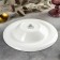 Deep porcelain plate Undina, 300 ml, d = 22.5 cm, white color