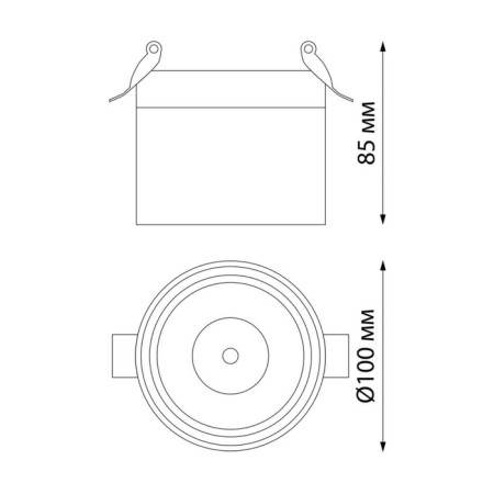 Lamp-Opot built-in LED Groda IP20 LED 15W 4000k 1300lm-1