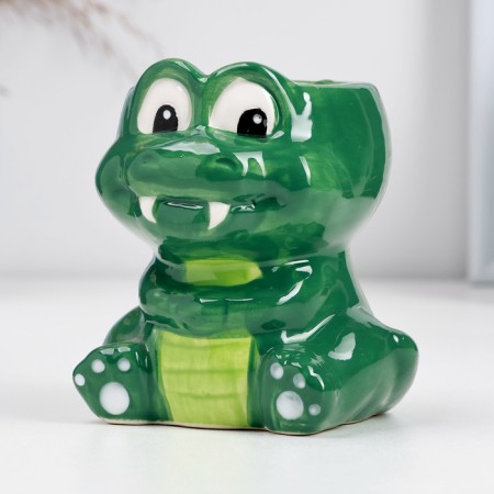 Kashpo "Crocodile Dino" 7x7x9cm