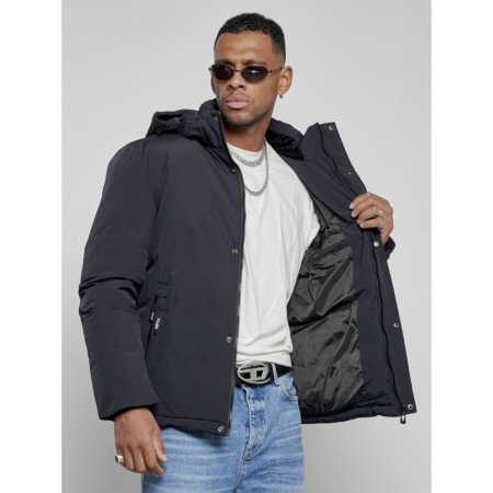 Male jacket, size 68, dark blue color-12