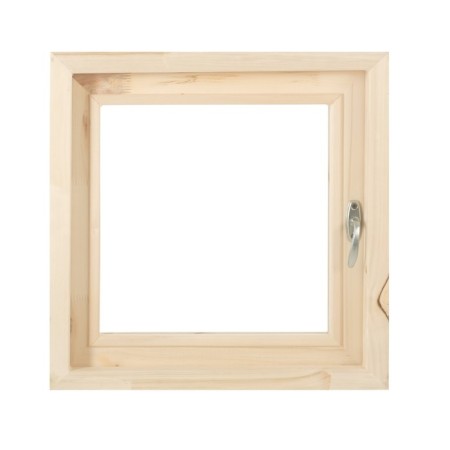Window, 50 × 50cm, double glass of linden, external opening-1
