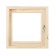 Window, 50 × 50cm, double glass of linden, external opening