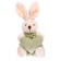 Soft toy "Bunny", on a suspension, with a heart, species mix