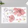 Sticker Plastic Interior color "Flowers and bees" 30x45 cm
