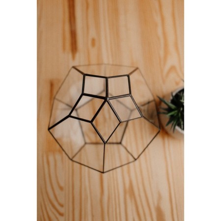 Florarium "Bun - 2", black seams-3