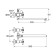 Santek bath mixer "Rox", long spout, with accessories, chrome