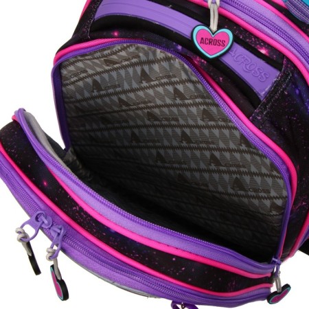 Frame backpack 36 x 29 x 17 cm, Across 192, filling: bag, purple ACR22-192-8-9