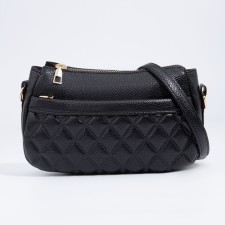 Bag Cross-Bodi with a zipper, black color