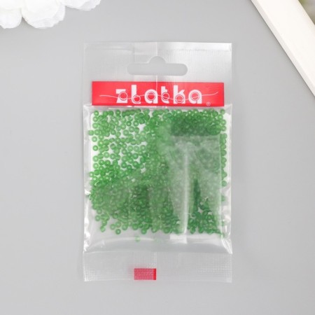 Beads "Zlatka 11/0 10 g Green-3