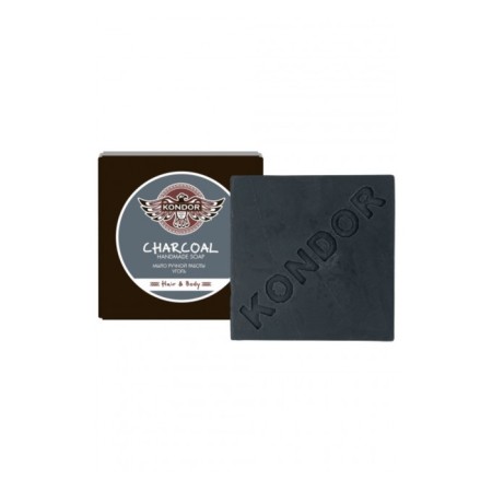 Handmade soap Kondor Hair & Body "Coal", 130 g