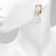 Earrings with pearls "exclus" velvet mach, color gold