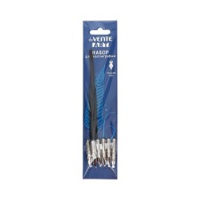 A set of feathers of round 6 pieces: 0.5, 1, 1.5, 2, 3, 4 mm + plastic holder, DEVENTE. Art 5100301