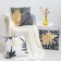 Pillowcase decorative Ethel "Leaves" 42 x 42 cm, velor