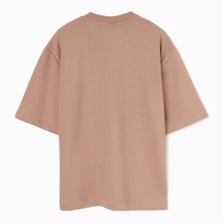 Men's T-shirt from organic cotton Minaku Regular Fit: beige color, rr 52-8