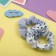 Hair Set "Militsa" 3 pcs (invisible 1 pc - 5 cm, elastic band 2 pcs) fruits, blue and blue