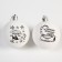 New Year's Christmas tree decoration for coloring, set 2 pcs, ball size 5.5 cm, cars