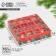 Box for 16 sweets with “Bright New Year” cells 17.7 x 17.7 x 3.8 cm, New Year