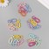 Carabiner Metal with a ring "Oval. Purvalum gloss" MIX 4x1.6 cm