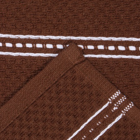 Ethel towel, col. Brown, 38x63 cm, 100% HL, Makra-3
