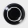 Porcelain saucer "watercolor", d = 12 cm, black color