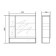 Cabinet-mirror "Colombo 60" Palmyra 15 cm x 60 cm x 80 cm