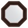 Mirror in the baguette frame, dark Provence 99 mm, 64x64 cm
