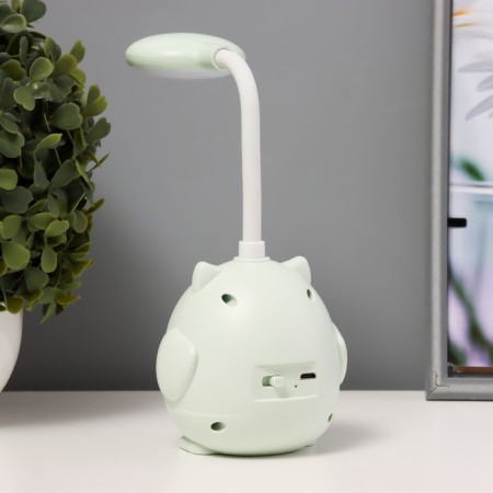 Night Owl LED 3W USB AKB pistachio 8.5x7x20 cm-3