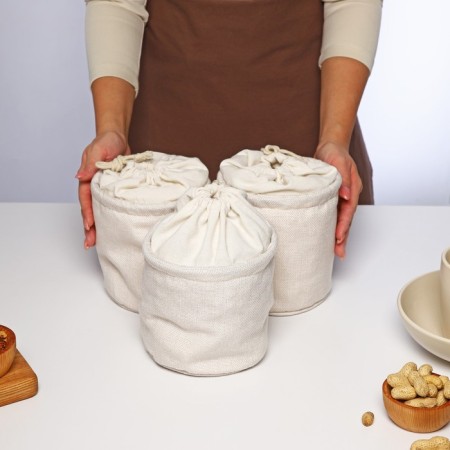 Set of bags for storing products, 3 pcs, 15x13 cm-5