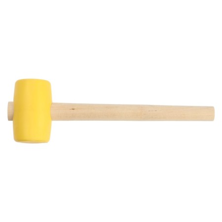 Kiyanka scrap, wooden handle, yellow rubber, 55 mm, 400 g-1