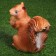 Garden figure "Squirrel" 24x13x27cm mix