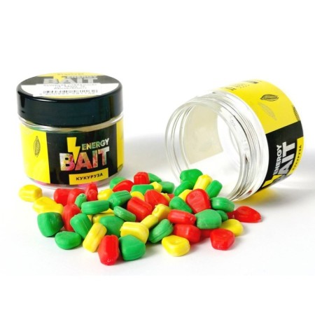 Artificial nozzle Energy Bait "corn", floating, flavored, 60 pcs, color mix 91476