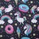 A towel beach Ethel "Rainbow Dreams", D 150 cm, microfiber, 100% p/e