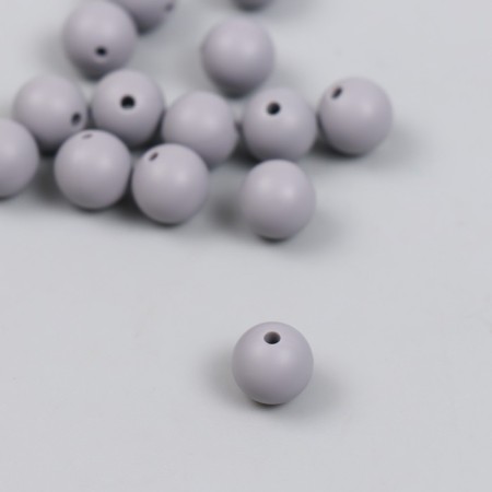 Busina silicone "Round" light gray d = 0.9 cm
