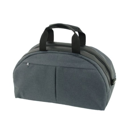 Road bag, textiles, gray 37x16x22 cm
