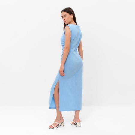 Women's dress with draping Mist Summer Time, Blue, R.44-3